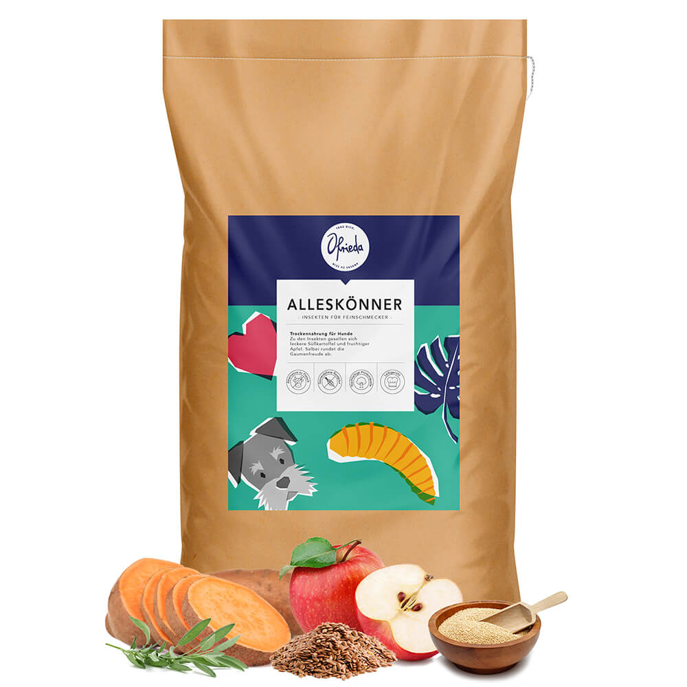 Nourriture pour insectes Alleskönner Nourriture sèche pour insectes Hermetia Patate douce ofrieda