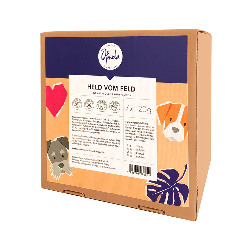 Held vom Feld Kaustangen für Hunde 7 x 120 g