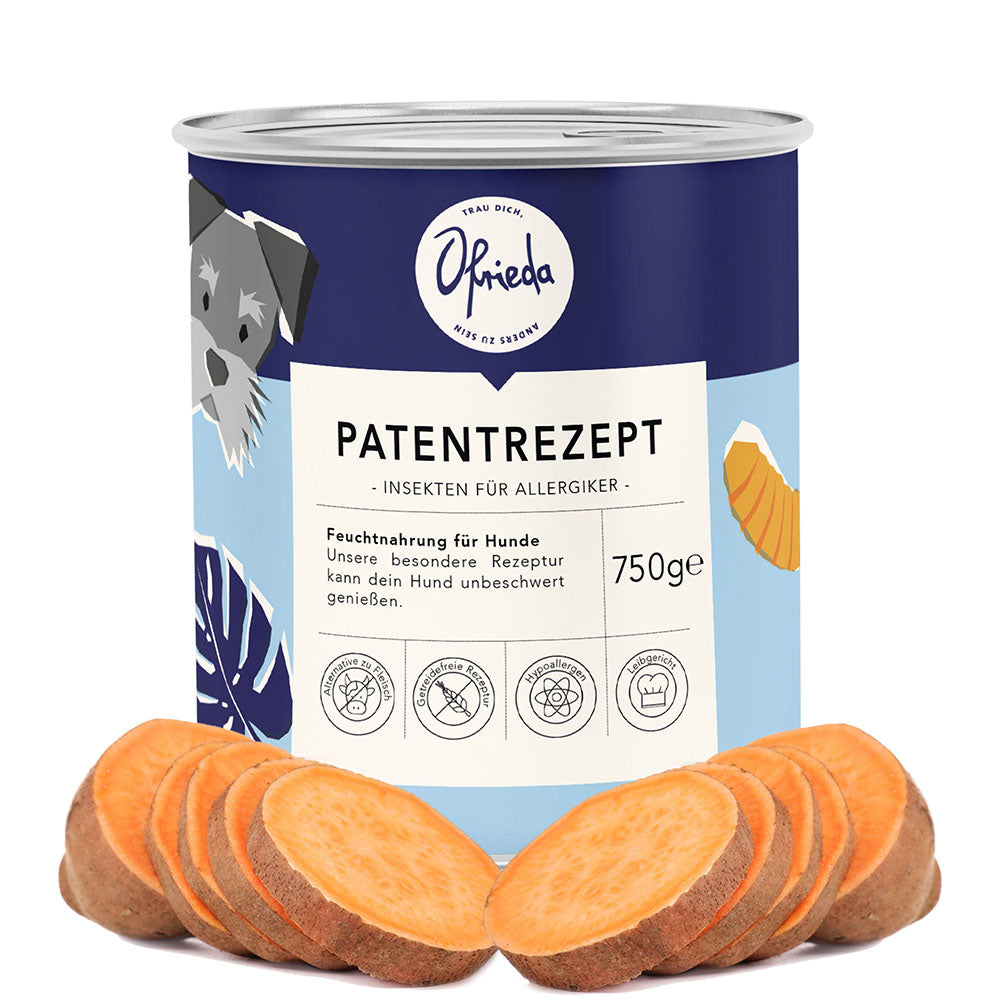 Alimentation pour chiens à base d'insectes Recette du Calme g Aliment humide. Alimentation à base d'insectes de Ofrieda